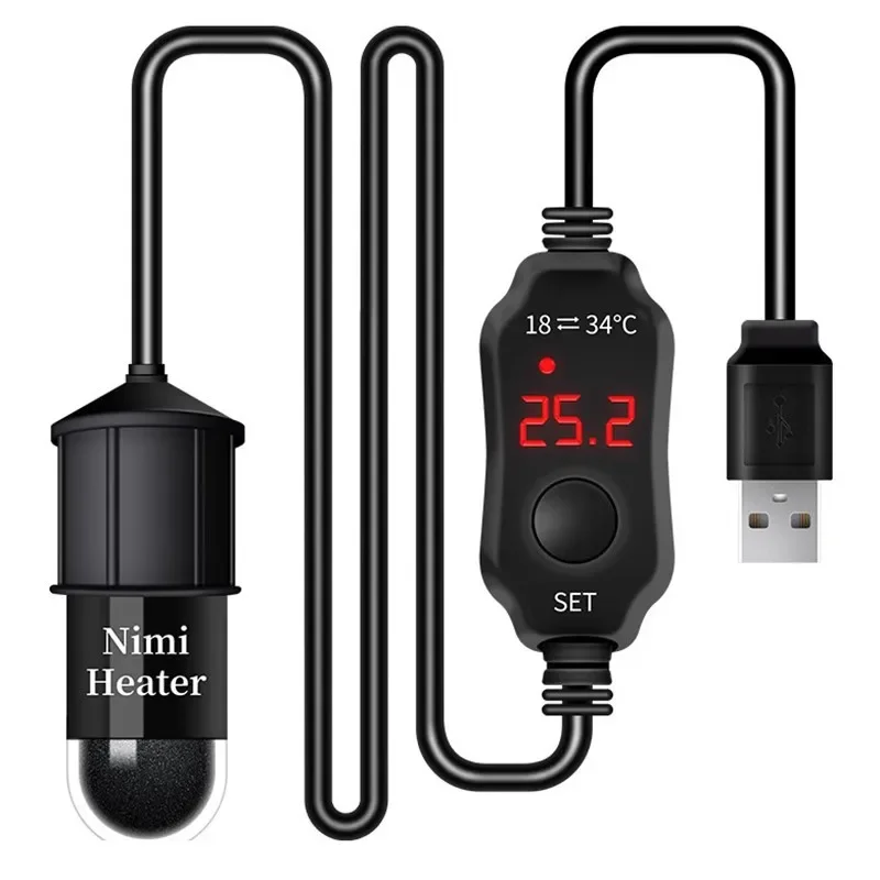 Fish Tank Heater - Tige chauffante universelle pour mini aquarium,