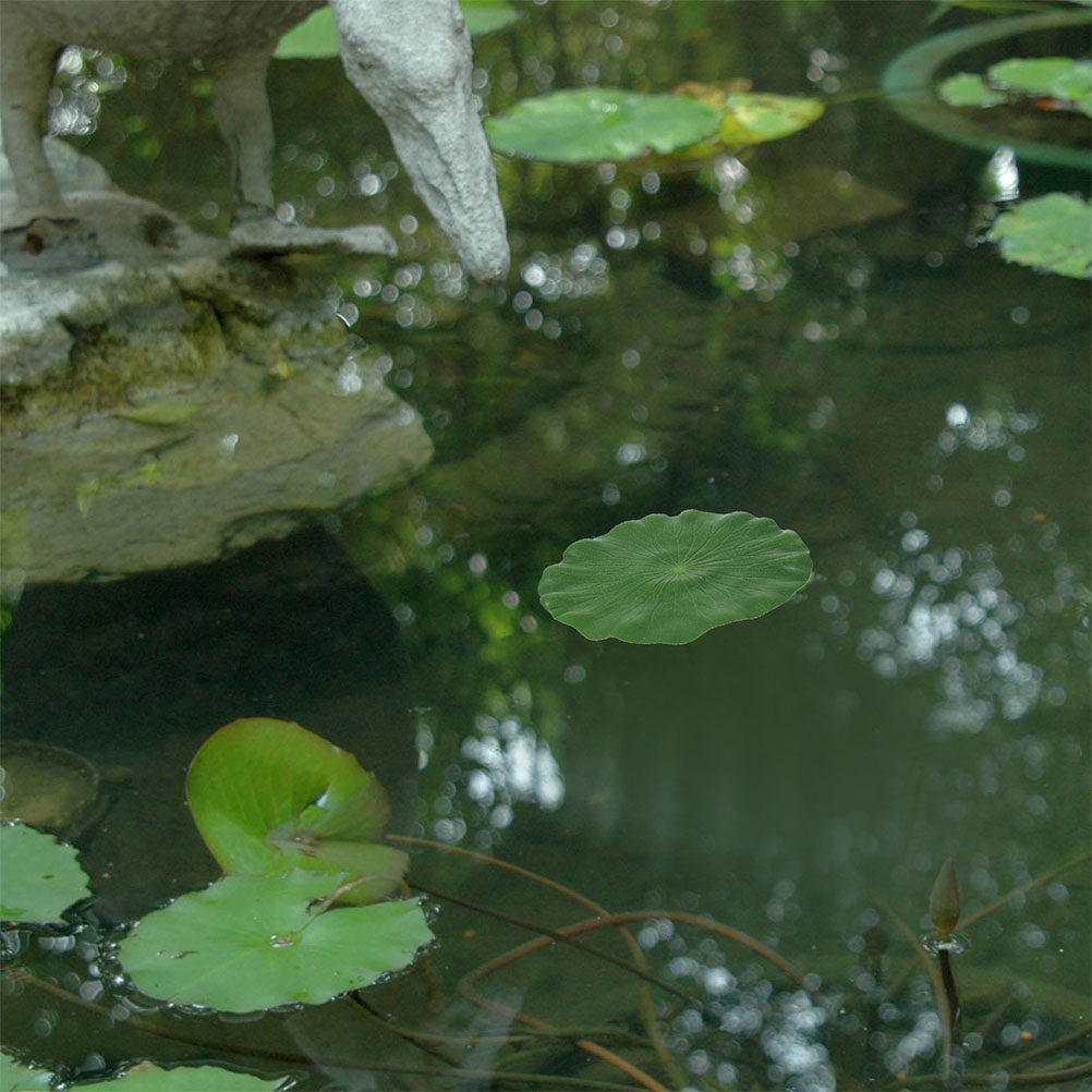 Aquarium Decor - Lot de 15 feuilles de lotus