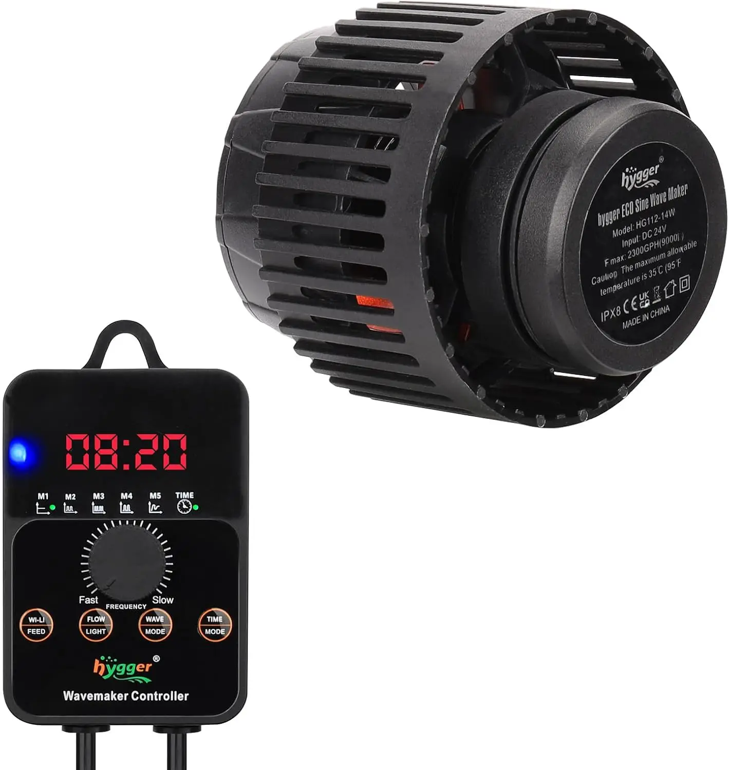Aquarium Pump - Pompe à ondes réglable pour aquarium