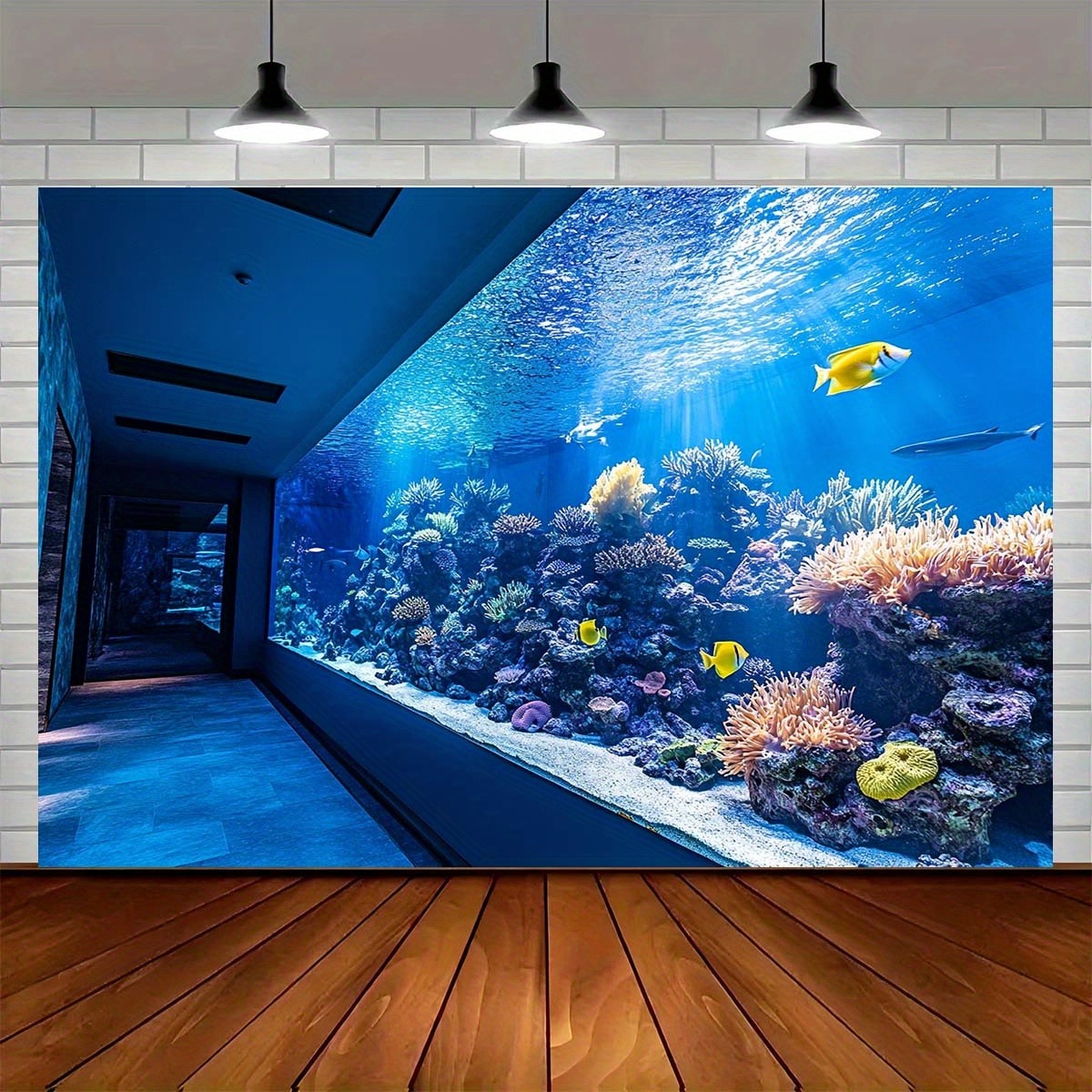 Tapisserie murale d'aquarium s - Fish Aquarium Home avis et prix