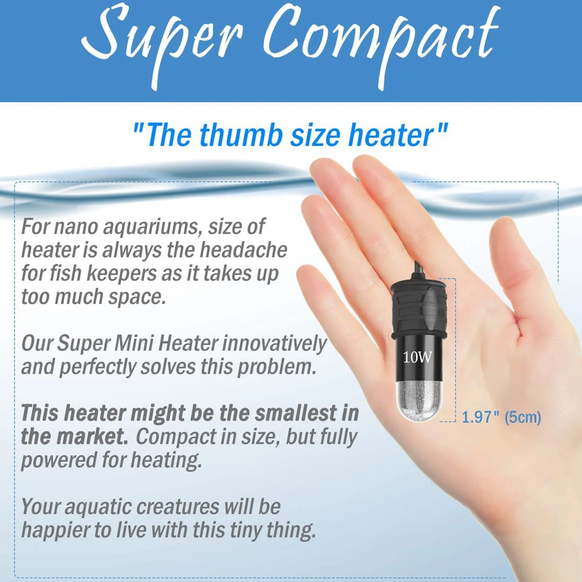 Tige chauffante réglable pour  - Fish Tank Heater avis et prix
