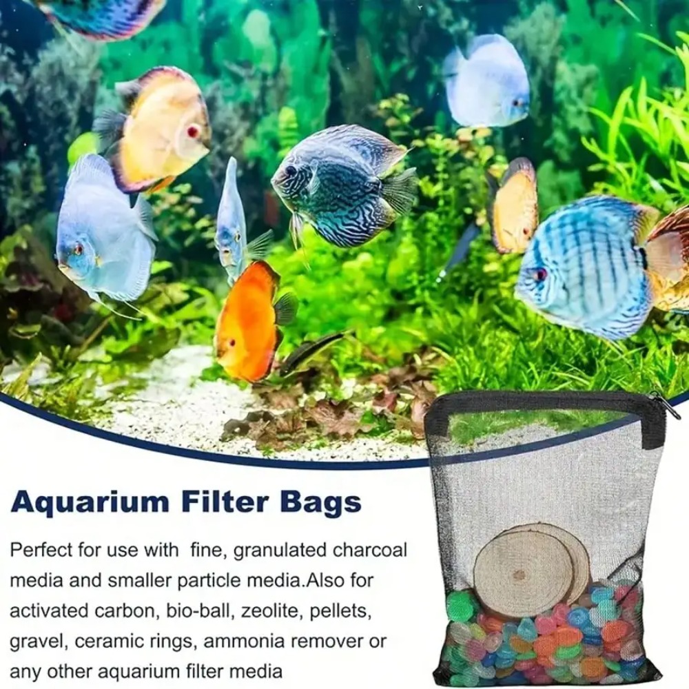 Sacs filtrants en maille noire - Aquarium Fish Keeping avis et prix
