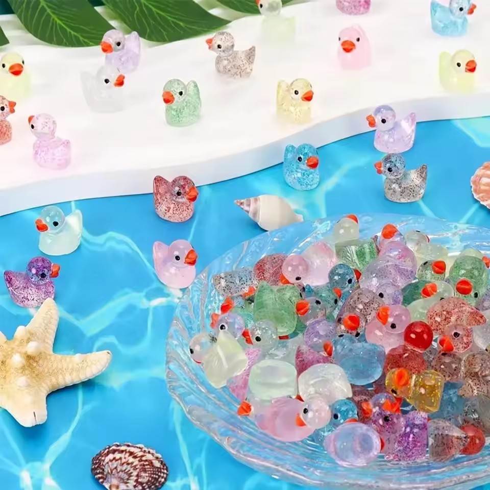 Mini-canard en résine avec pai - Aquarium Decor avis et prix