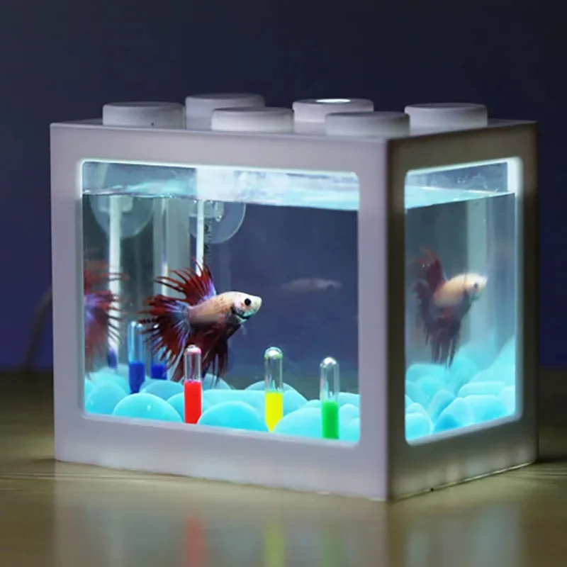 1L USB LED bureau Mini Aquariu - Betta Fish Tank avis et prix