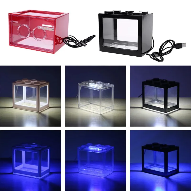 1L USB LED bureau Mini Aquariu - Betta Fish Tank avis et prix