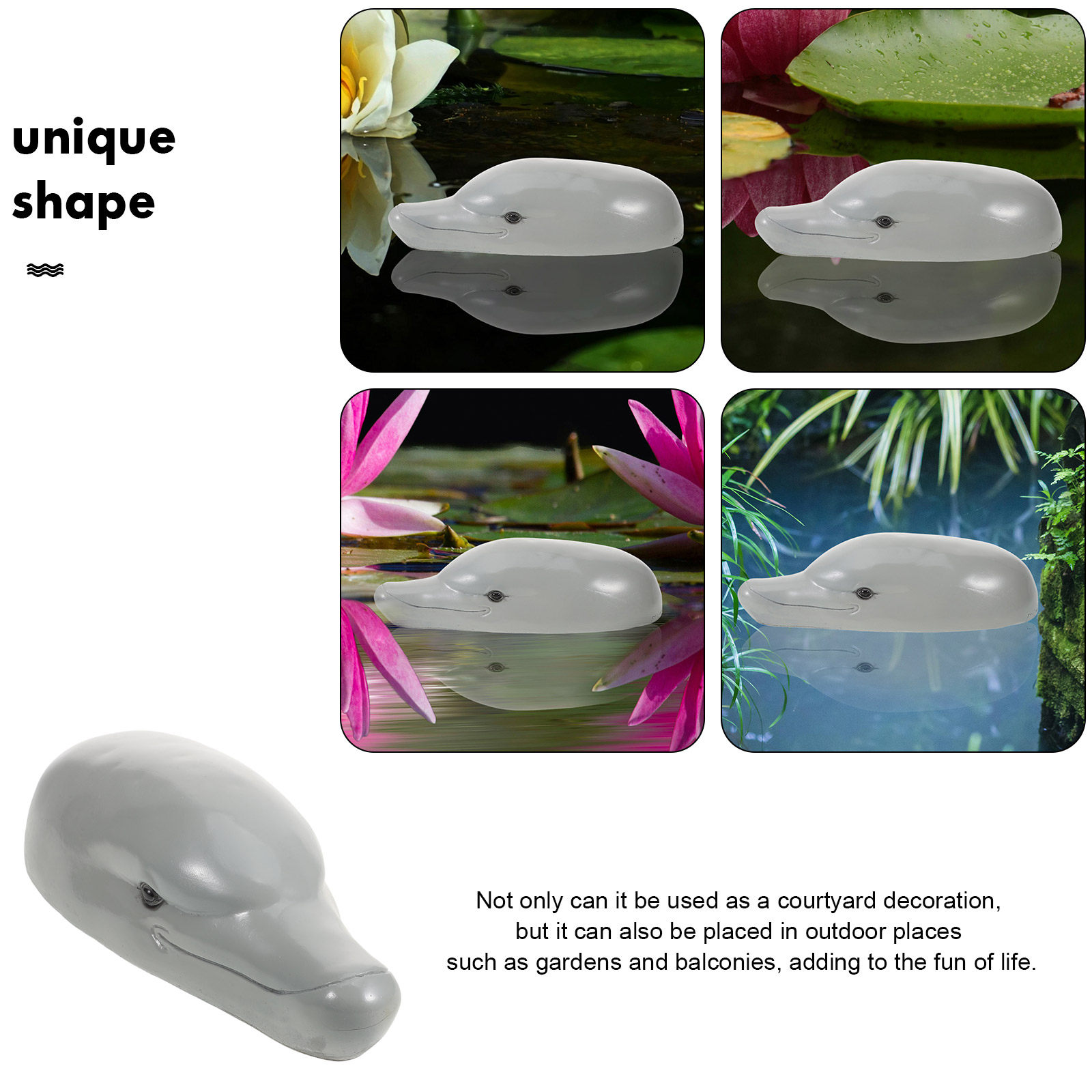Ornement de tête de dauphin en - Aquarium Decor avis et prix
